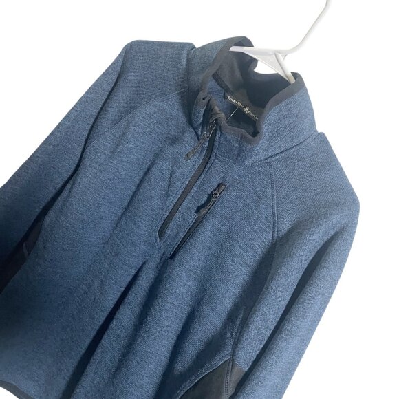 Beverly Hills Polo Club Mens Navy Half-Zip Pullover Sweatshirt Size M - Picture 5 of 5